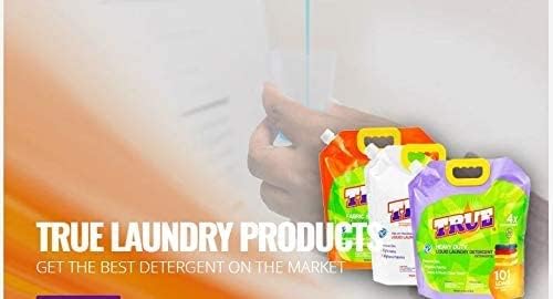 True Detergent - Free & Clear Laundry Detergent - Clear Liquid Laundry Detergent Free of Fragrances & Dyes - 101 Fluid Ounces (101 Loads) - 4X Concentrated