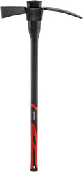 INTERTOOL Cutter Mattock - 36” Digging Tool for Gardening with Cutter & Adze - Non-Slip Fiberglass Handle HT08-0307