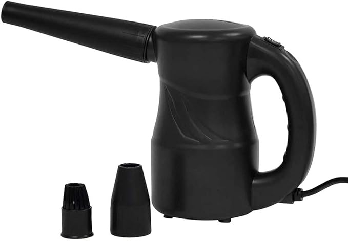 XPOWER A-2S Cyber Duster Electric Air Duster for Dusting, Drying, Inflating, Blowing, Car Detailing, Computer, Leaf Blowing, 90 CFM, 2 Nozzles + 1 Brush, High Performance Motor, Eco-Friendly, Black