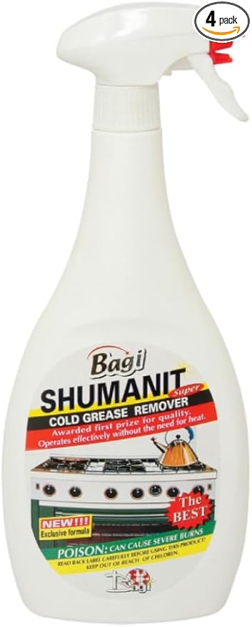 Shumanit Bagi Oven Cleaner 25Oz (750Ml) (Kosher For Passpver) Pack of (4) (39500)