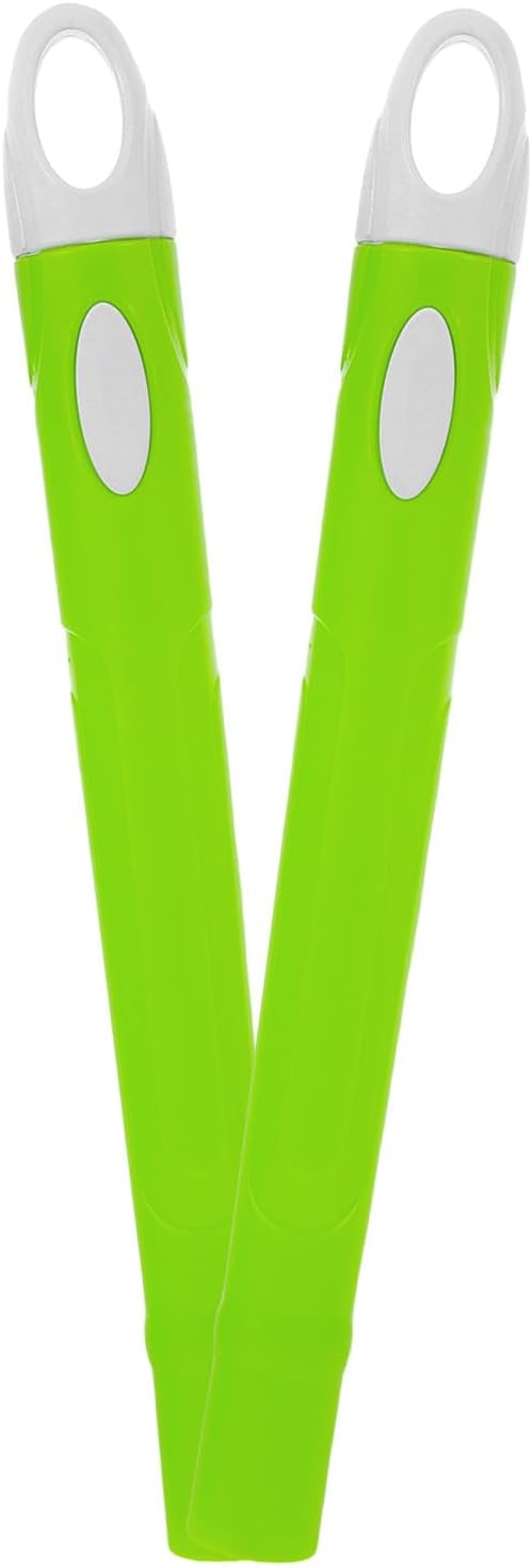 Zerodeko 2pcs Mop Handles and Broom Handle Grips Replacement, Stainless Steel Extendable Rods with Hanging Hole, Household Sweeping Stick Accessories for Dustpan and Cleaning Tools