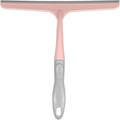 HARFINGTON Shower Squeegee 9.6 Inch Length Water Blade Cleaner Tool Household Mirror Squeegee with Hole for Windshield Window Cleaning Glass Door, Pink