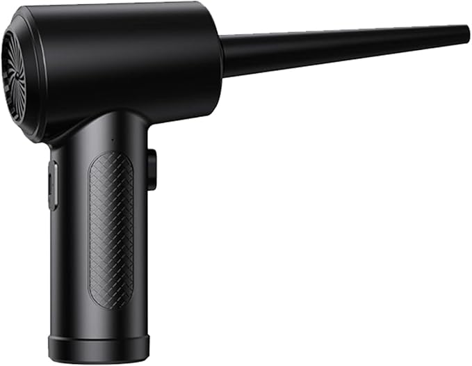 Newhouse Electric Cordless Compressed Air Duster NHAD-BR-001, 3-Speed Electric Duster for Cleaning, Air Blower Gun for Car and Computer Accessories, Rechargeable Handheld Blower and Air Inflator