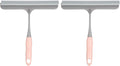 HARFINGTON 2pcs Shower Squeegee 8.8 Inch Length Water Blade Cleaner Tool Household Mirror Squeegee with Hole for Windshield Window Cleaning Glass Door, Pink