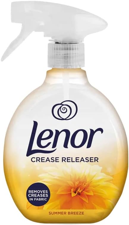 Lenor Crease Releaser Spray, Removes Creases in Fabric, Summer Breeze Scent, 2Pk, 2 x 500ml