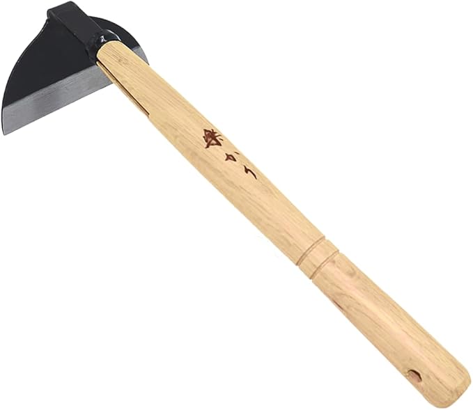 Zenport J6-14 Kusa-Kaki Half Moon Hoe, 5 Inch Blades, Beige - 3 Pack