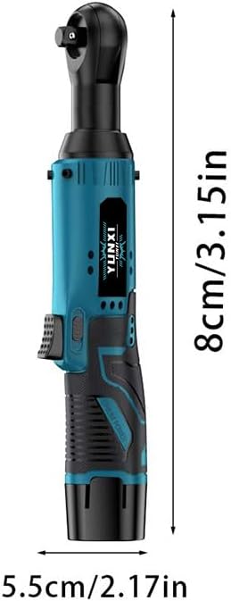 12V cordless ratchet kit, car repair screw and nut disassembly, with quick charger, suitable for home and car repair, is a holiday gift for men. (Battery*1)