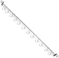 Kyraton Kitchen Utensil Rail Organizer - Wall Mounted Gourmet Rack With 14 Hooks for Hanging Knives, Mugs, Spatulas, Pots and Utensils
