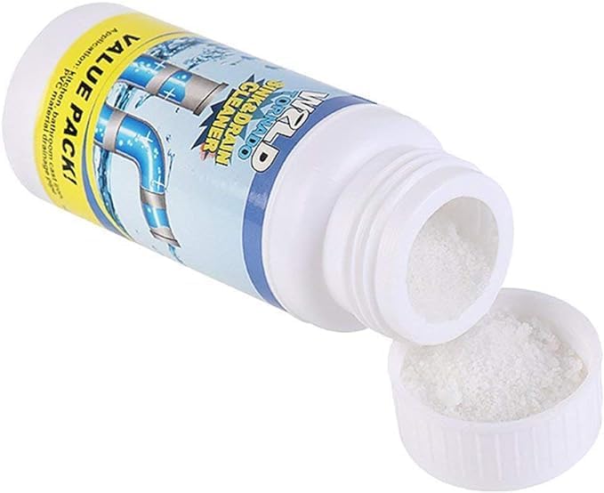 Wild Tornado Powerful Sink & Drain Cleaner High Efficiency - Clog Remover Kitchen Sewer Power Pipe Channel Powder Drain Cleaner for Kitchen and Pipes Cleaning Tool (3)