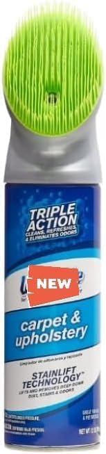 Woo-lite Carpet and Upholstery Foam Cleaner with Built-in Brush, Triple Action Stainlift Technology, Pet Odor Eliminator