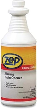 Zep Professional R02701 Clear/Dark Red Alkaline Drain Opener (Case of 12 Quarts)
