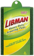 SCOURING PADS GRN 3 PK