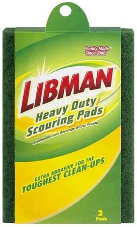 SCOURING PADS GRN 3 PK
