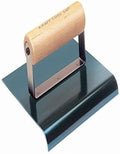 Kraft Tool CF579 1/8-Inch Radius Blue Steel Hand Edger with Wood Handle, 6 x 6-Inch