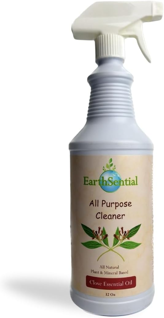 Clove All Purpose Cleaner, Plant-Based, 5 Ingredient Formula, 32 oz Spray Bottle