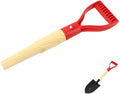 Shovel Handle Replacement – Short Wooden Handle 36cm Pitch Fork for Gardening Tool Spade, Rake, Digging, Camping, Garden Decoration, Durable D Shaped Grip with Nonslip Surface for Secure Control