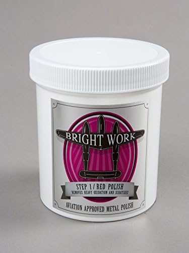 BrightWork Polish - Step 1 - Red Polish - Metal Polish (16 Ounce)