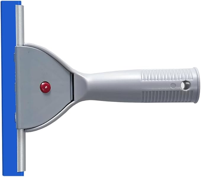 Window Glass Cleaning Squeegee Rubber Scraper for Car Home Bathroom Cleaning (6IN/15CM, Blue)