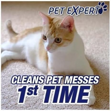 Pet Expert High Traffic Carpet Cleaner Foam, 3X Pet Hair and Dirt Removal, 22oz, 1 Pack