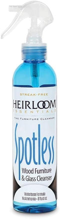 Heirloom Essentials Spotless Multisurface Cleaner Spray - Wood Cleaner Spray - Wood Furniture Cleaner & Glass Cleaner - Natural Window Cleaning Spray - Natural Wood Cleaner & Other Surfaces (8 oz)