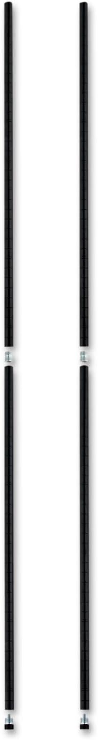 Alera ALE Stackable Posts For Wire Shelving, 36 "High, Black (Pack of 4)