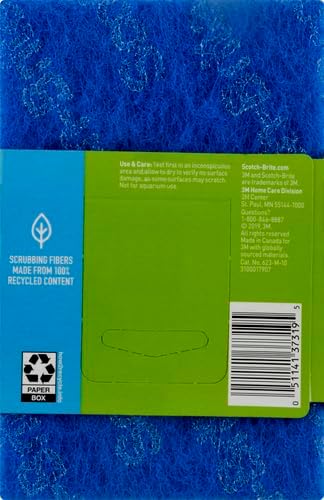 Scotch-Brite Non-Scratch Scour Pads | Zero Scratch | For Nonstick Cookware | Dishwasher Safe | Made with Recycled Plastic | 3 Pads, Pack of 10