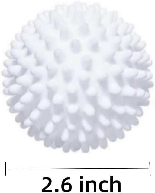 YF-ANEN Laundry Dryer Balls - 6 Pack Reusable Fabric Softener Alternative (White)