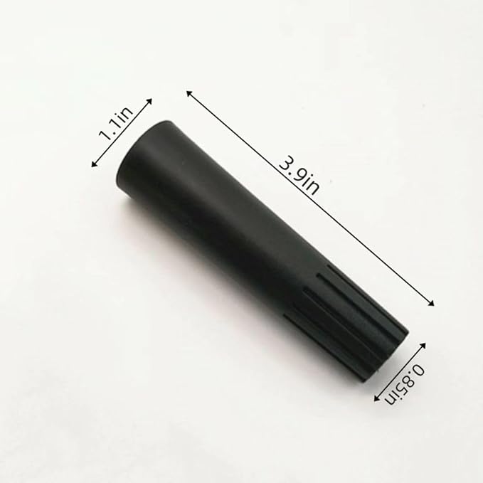 Squeegee Adapter, Changes The Threaded Tip to a Standard Friction Taper Fit, Black 4pc