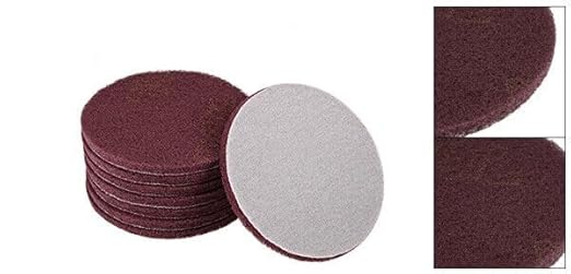 5"" Inch Scrubber Scouring Pad 22 Pack Grit 240 Grit 320 Drill Scuffing Disc Hoop and Loop Surface Cleaning Tool