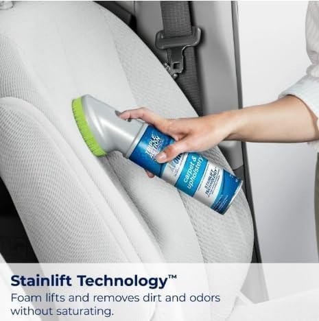 Woo-lite Carpet and Upholstery Foam Cleaner with Built-in Brush, Triple Action Stainlift Technology for Stairs, Fabrics, Pet Odors