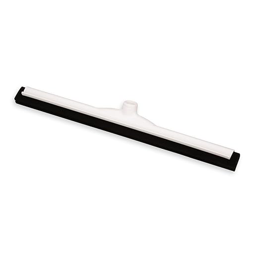 Carlisle FoodService Products 36622200 Commercial Foam Rubber Floor Squeegee with Plastic Frame, 22" Length, White-Black