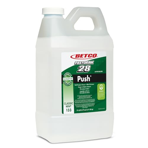 Betco Green Earth Push Drain Maintainer, Floor Cleaner And Carpet Spotter, 2 Liter, Case Of 4