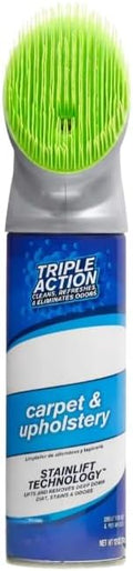 Carpet and Upholstery Foam Cleaner with Built-in Brush, Triple Action Stainlift Technology for Stairs, Fabrics, Pet Odors