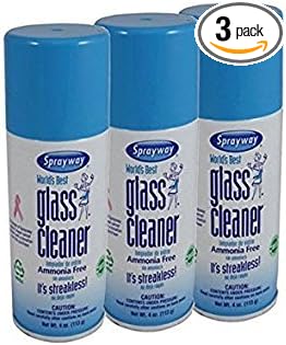 Sprayway S50 Glass Cleaner - 4 oz Can - Pack of 3