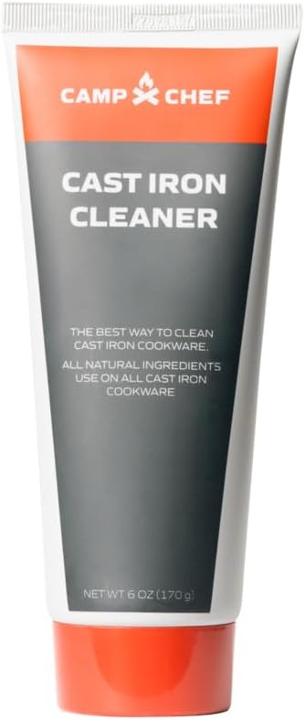 Camp Chef, Professional Cast Iron Cleaner 6 Ounces for Seasoned Cast Iron Cooking Care