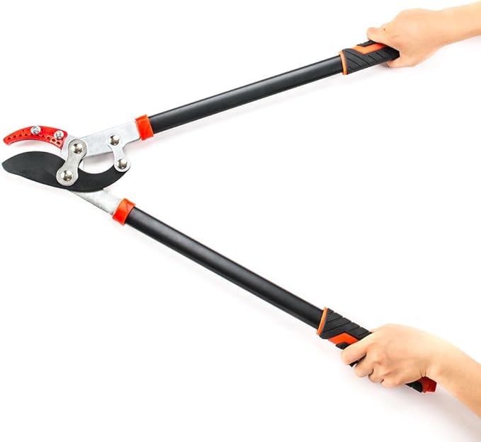 30-Inch Anvil Lopper for Tree Trimming, Heavy Duty, Low-Friction Sharp Steel Blade (65 Mn Steel Blade), Branch Cutter up to 2-Inch Diameter Cut Capacity, Chops Thick Branches with Ease