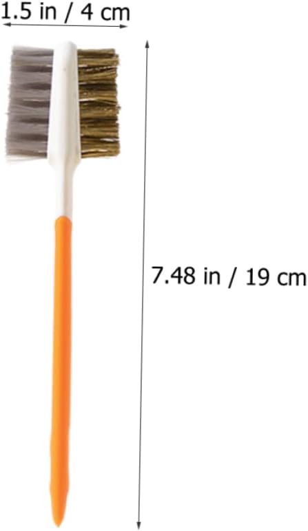 PRETYZOOM 3 Pcs Double-Ended Kitchen Cleaning Brush Set Mini Wire Brush for Gas Stove Cooktop Cleaning Stainless Steel Bristles for Dorm Home Use