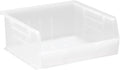 Hudson Exchange 11" x 11" x 5" Plastic Stackable Storage Bin and Hanging Container (Clear, 1 Pack)