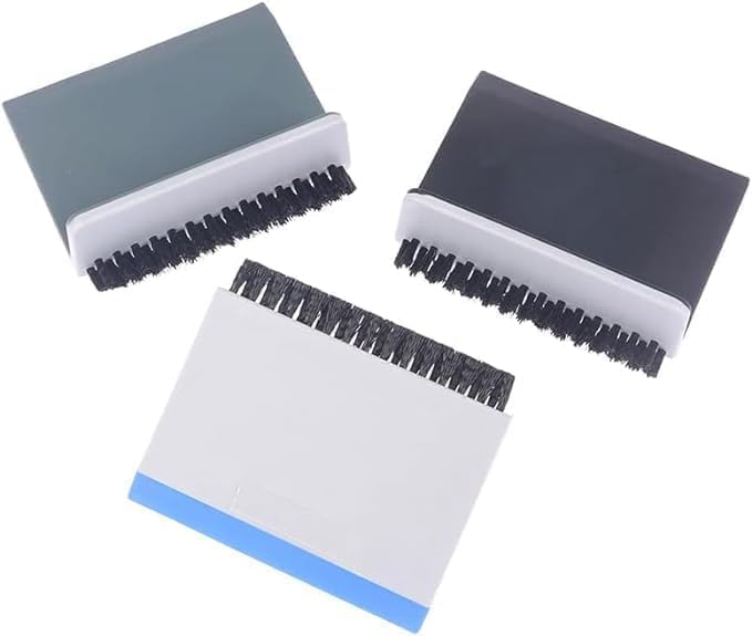 Black Kitchen Sink Squeegee and Cleaning Brush, for Countertop and Vegetable Cleaning