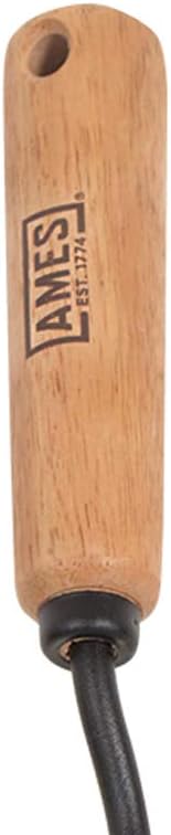 AMES 2446200 Tempered Steel Hand Transplanter with Wood Measurement Handle, 12-Inch
