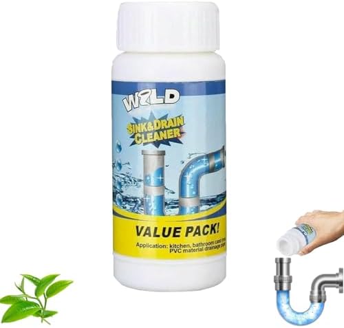 Sink and Drain Cleaner, Powerful Sink & Drain Cleaner, Foaming Clog Remover Quick Cleaning Tool for Kitchen & Bathroom (1Pcs)