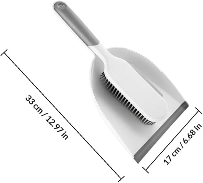 2 Pcs Multi-use Broom and Dustpan Set with Hard Bristles, Mini Cleaning Tools for Home and Kitchen Dust Removal, Practical Handheld Sweeping Accessories