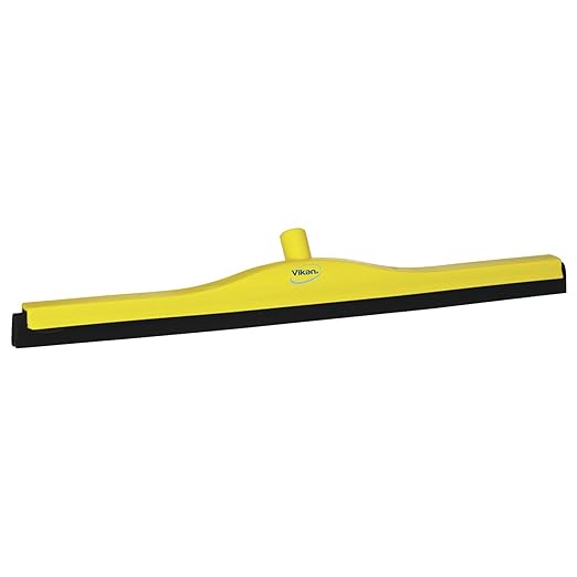 Vikan 77556 Squeegee,Fixed Head,Floor,28",PP/RB,Yellow