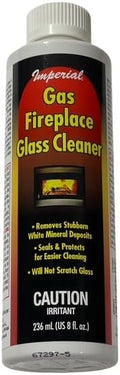Imperial Gas Fireplace Glass Cleaner – 8 oz Bottle | KK0044 | Non-Abrasive Formula for Gas Fireplace Glass