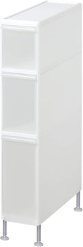 like-it TS-111A Laundry Storage Gap Stocker, 3 Tiers Width 7.3 x Depth 18.3 x Height 35.8 inches (18.7 x 46.5 x 91 - 93.5 cm), White, Made in Japan