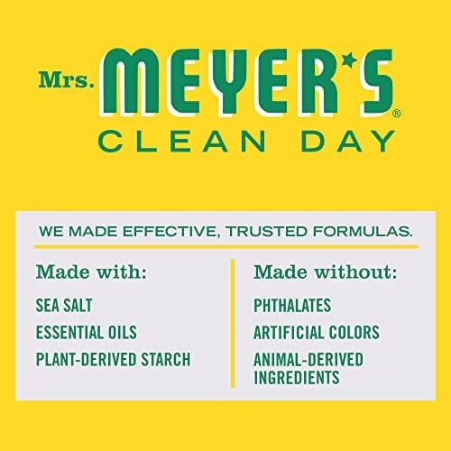 Mrs. Meyer's Laundry Booster, Pair with Liquid Laundry Detergent, Honeysuckle, 18 Ounce (Pack of 6)