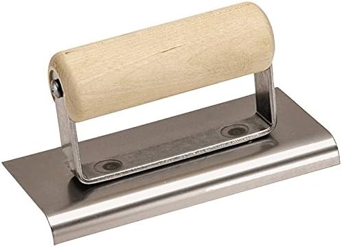 6 x 4-In. Edger, Stainless Steel, .5-In. Radius, Wood Handle