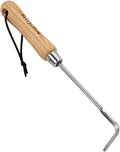Berry&Bird Garden Hook Weeder, L-Shape Single Claw Hook Crack Weeder for Crevice Weeding and Soil Loosening, Garden Digging Cultivator Weed Remover Tool for Garden Patio Lawn Yard Moss Terrace Paving