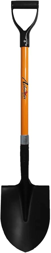 Ashman Heavy-Duty Digging Shovel (1 Pack) 41-Inch with Trenching Blade and Comfortable Handle - Ideal for Garden, Landscaping, Construction, and Masonry - Perfect for Digging Soil, Dirt, and Gravel.