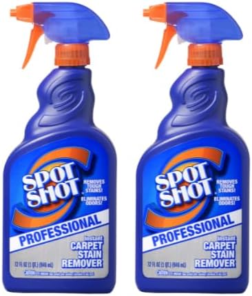 Spot Shot Professional Instant Carpet Stain Remover with Trigger Spray, 32 OZ (2-Pack)